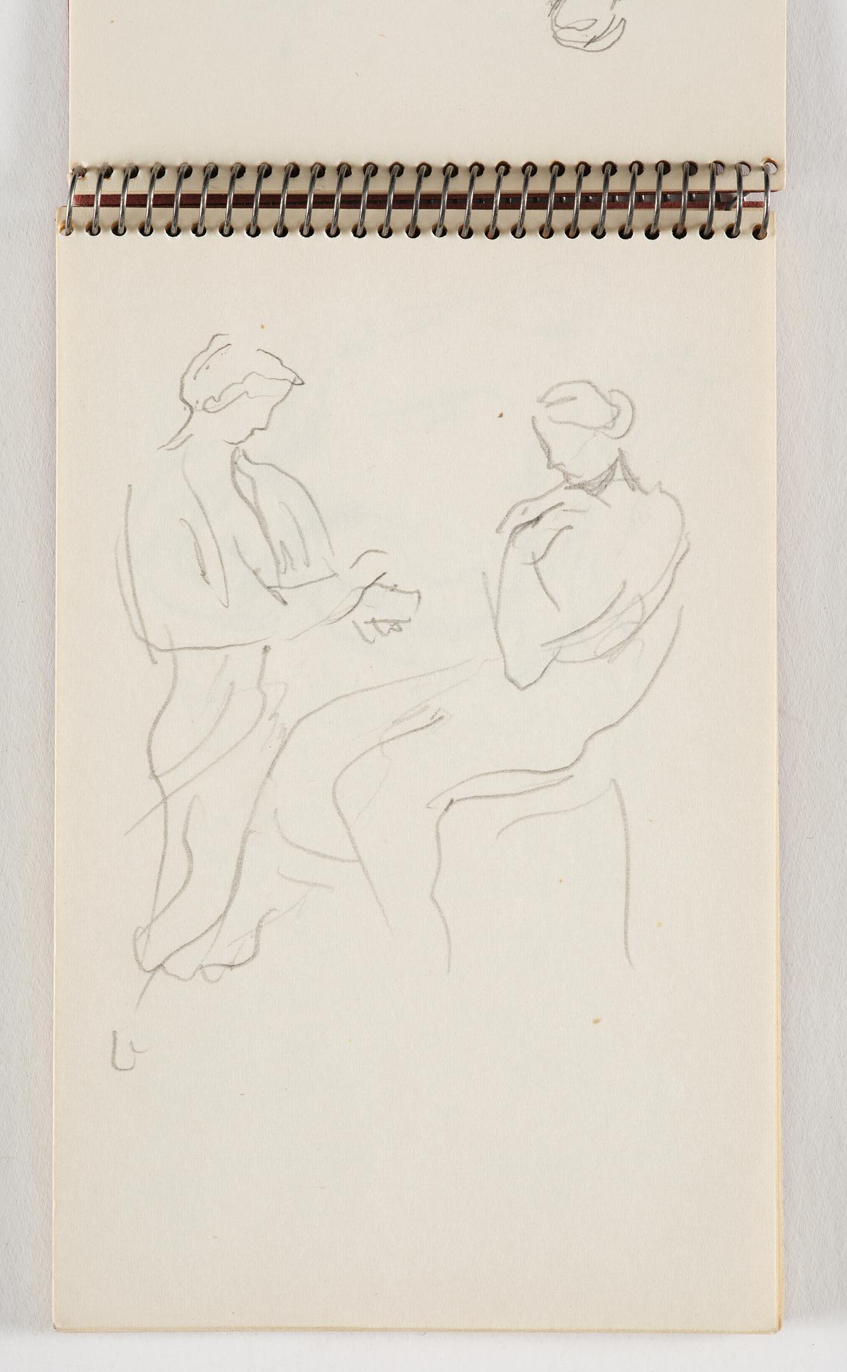 Lotte Laserstein, 10 små skissblock med teckningar.