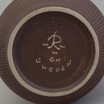 3 stoneware vases by Gunnar Nylund for Rörstrand.