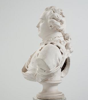 Johan Tobias Sergel, A plaster late Gustavian bust of Gustaf Adolf Reuterholm (1756-1813) 1795.