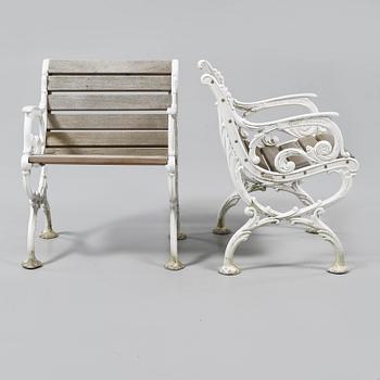 TRÄDGÅRDSMÖBLER, 4 delar, bl a Tuve, omkring år 2000.