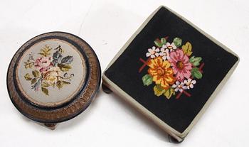 FOTPALLAR, 2 st, 1800-tal.