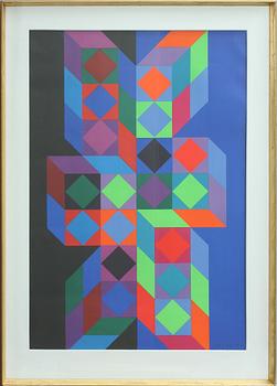 Victor Vasarely · VICTOR VASARELY, affisch, sign i trycket.