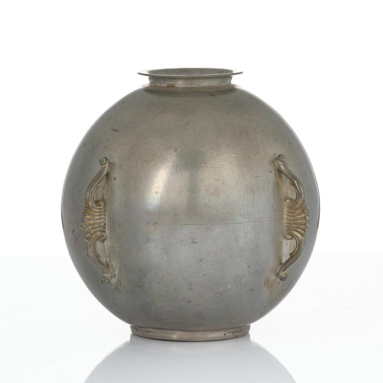 Sylvia Stave, a set of three vases, C.G. Hallberg, Stockholm, 1930s.