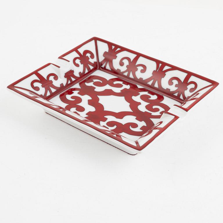 Hermès, ashtray, porcelain, "Balcon du Guadalquivir".