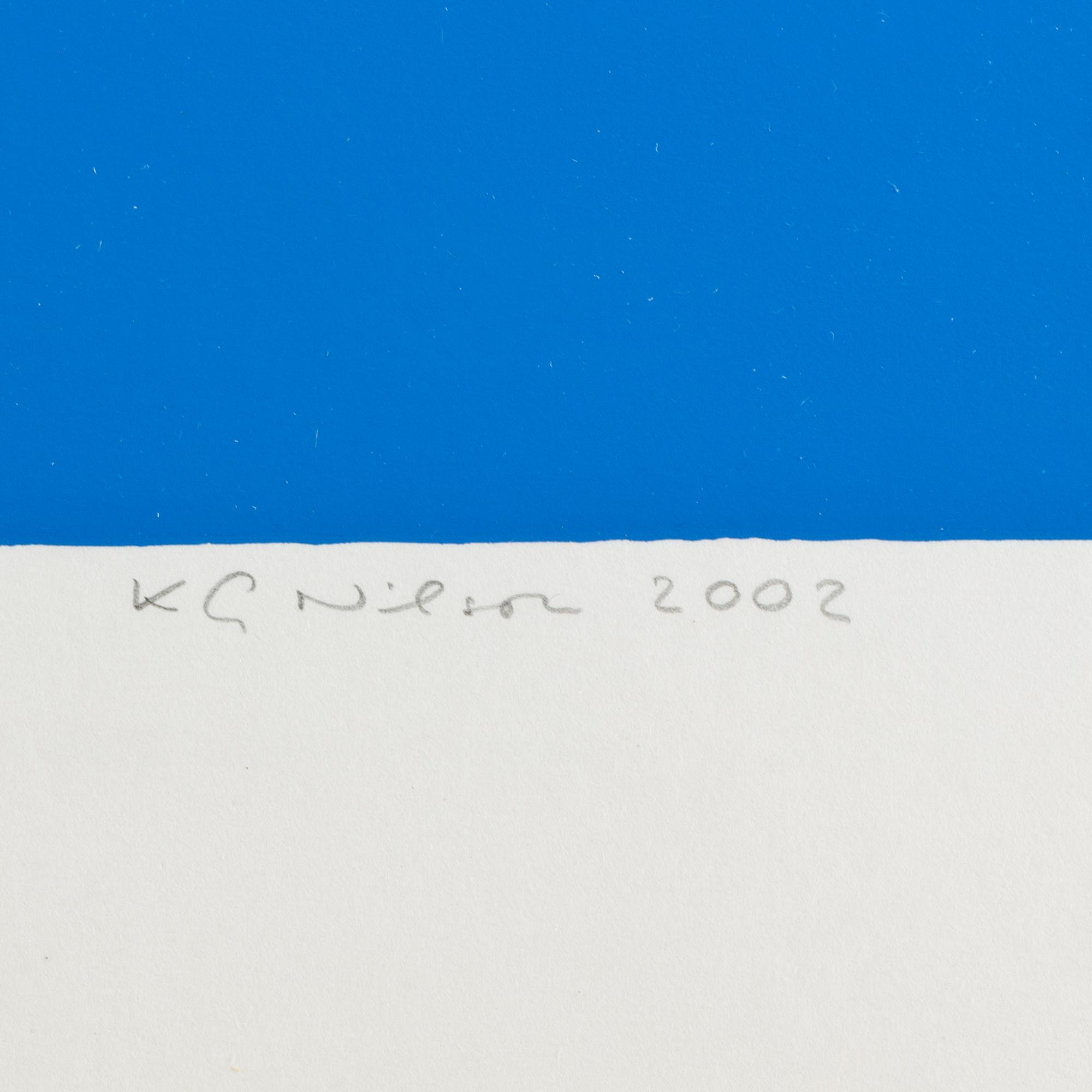 KG NILSON, färgserigrafi, signerad HC och daterad 2002.