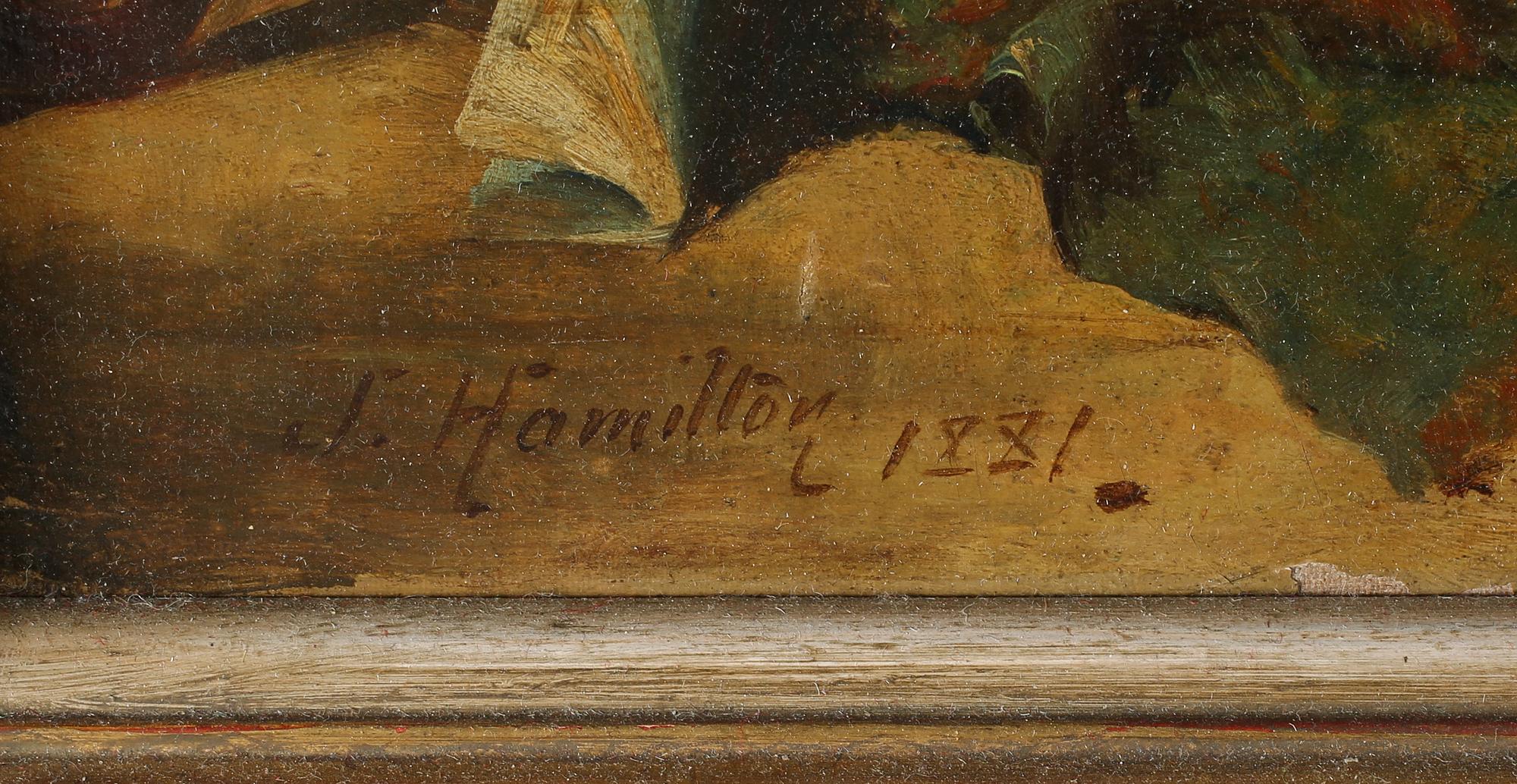 JAMES HAMILTON, olja på duk, signerad och daterad 1881.