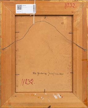 Emilia Lönblad, oil on canvas laid on panel, signed.