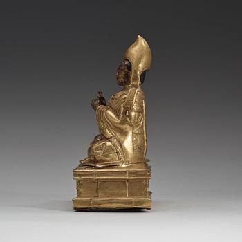 TSONG KAPA, förgylld. Mongoliet, 1700-tal.