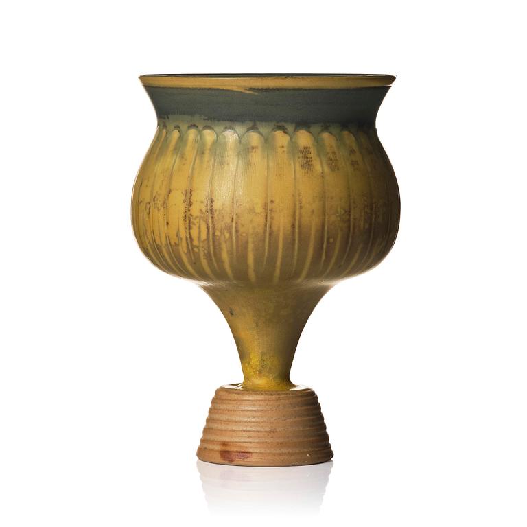 Wilhelm Kåge, a Farsta Spirea stoneware vase, Gustavsberg Studio 1957.