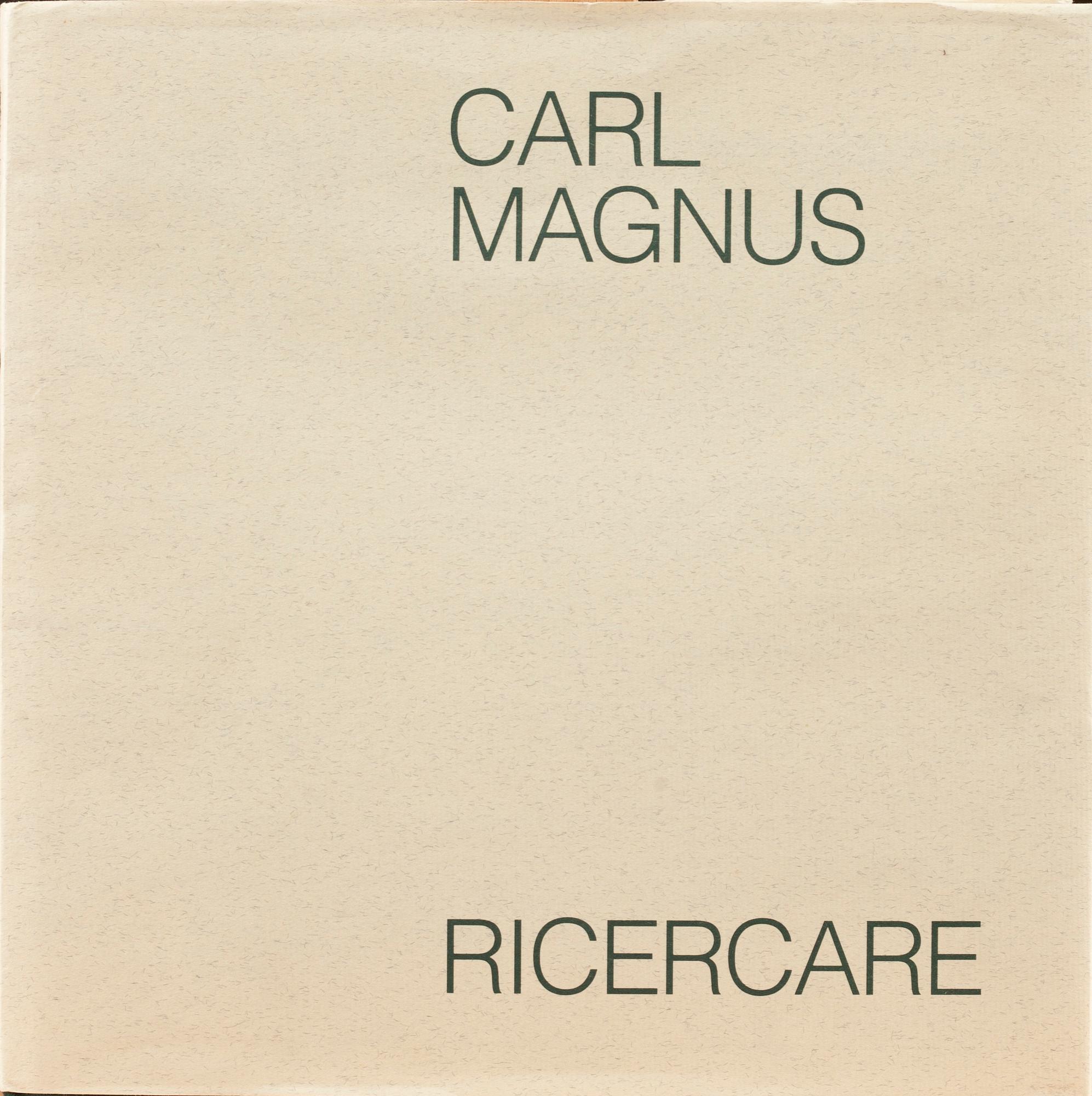 CARL MAGNUS, färgetsning, signerad och daterad -81, numr 166/250. Bok medföljer.