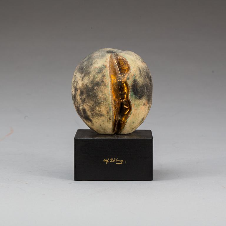 ALF EKBERG, skulptur, stengods, signerad, 1900-talets slut.