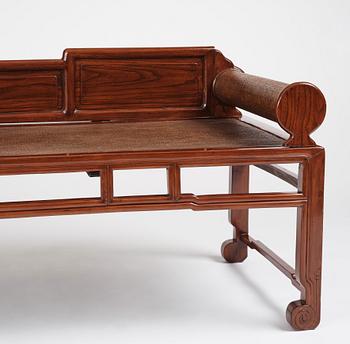 A Chinese day bed, Qing dynasty, second half of 19th century.