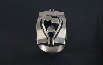 Elis Kauppi, A PENDANT AND A RING, silver, Kupittaan Kulta 1974. Weight tot. 69 g.