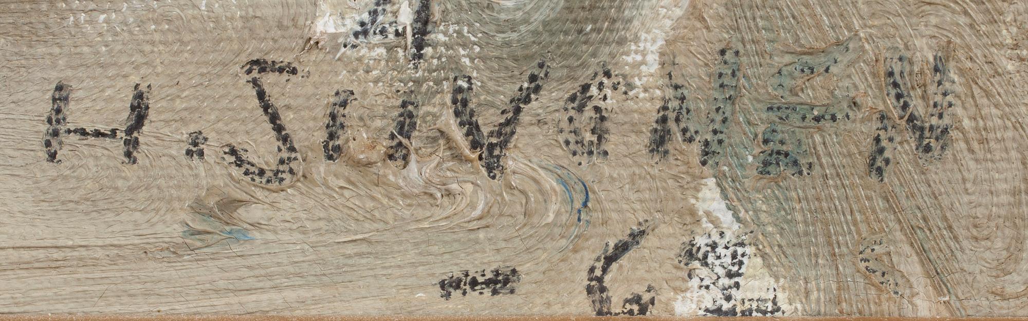 HANNES SIIVONEN, öljy kankaalle, signeerattu ja päivätty -62.