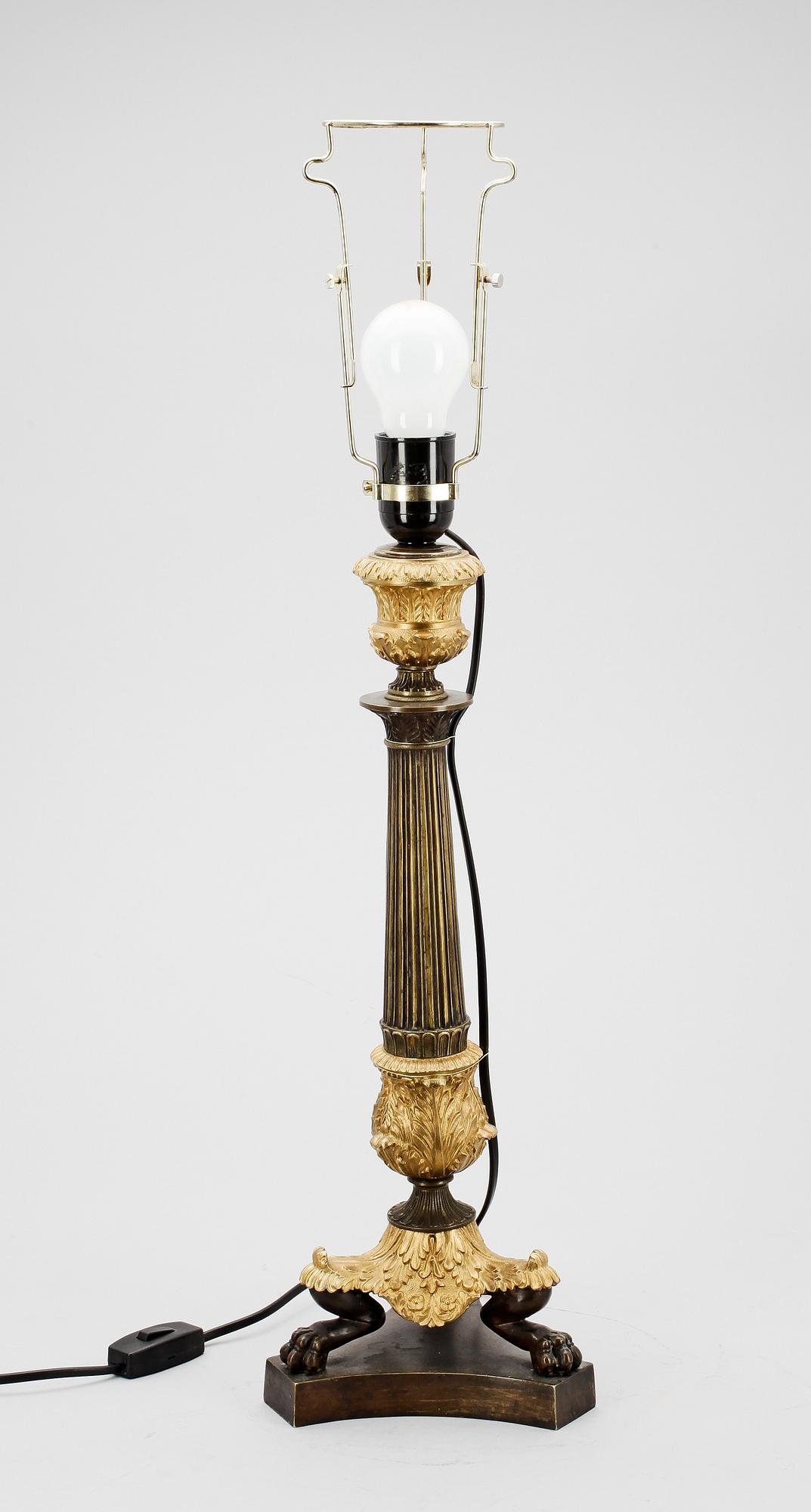 BORDSLAMPA, empirstil, 1800/1900-tal.