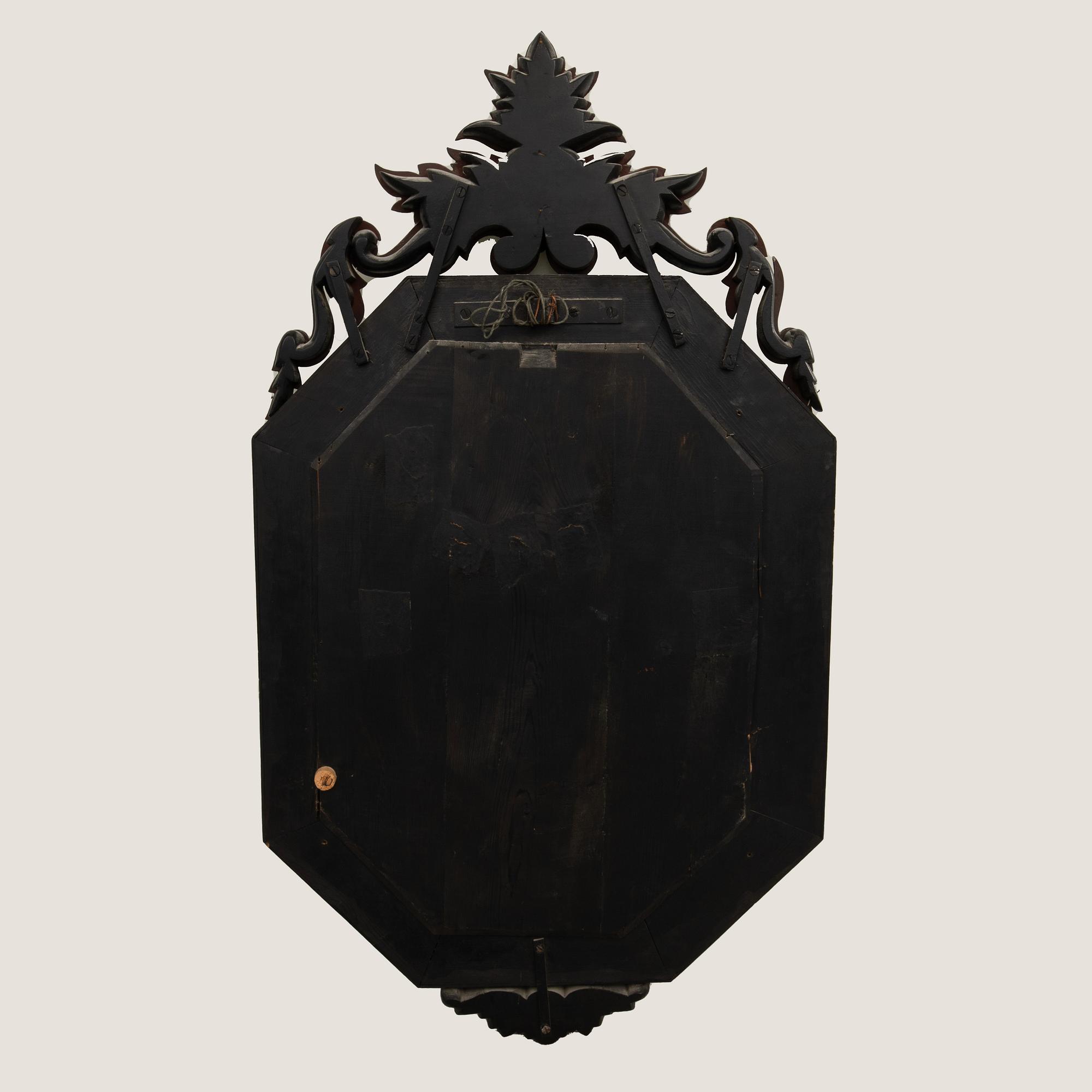 Mirror in Venetian style, late 19th century.