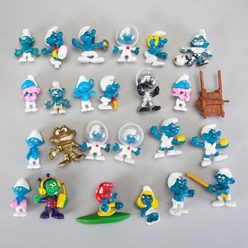 SMURFAR, 40 stycken, främst 1970/80-tal.