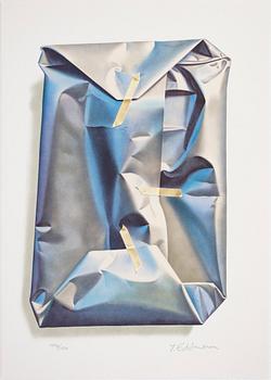Yrjö Edelmann, färglitografi, stämpelsignerad 1298/1500.