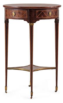 515. A Gustavian late 18th Century table in the manner of A. Lundelius.
