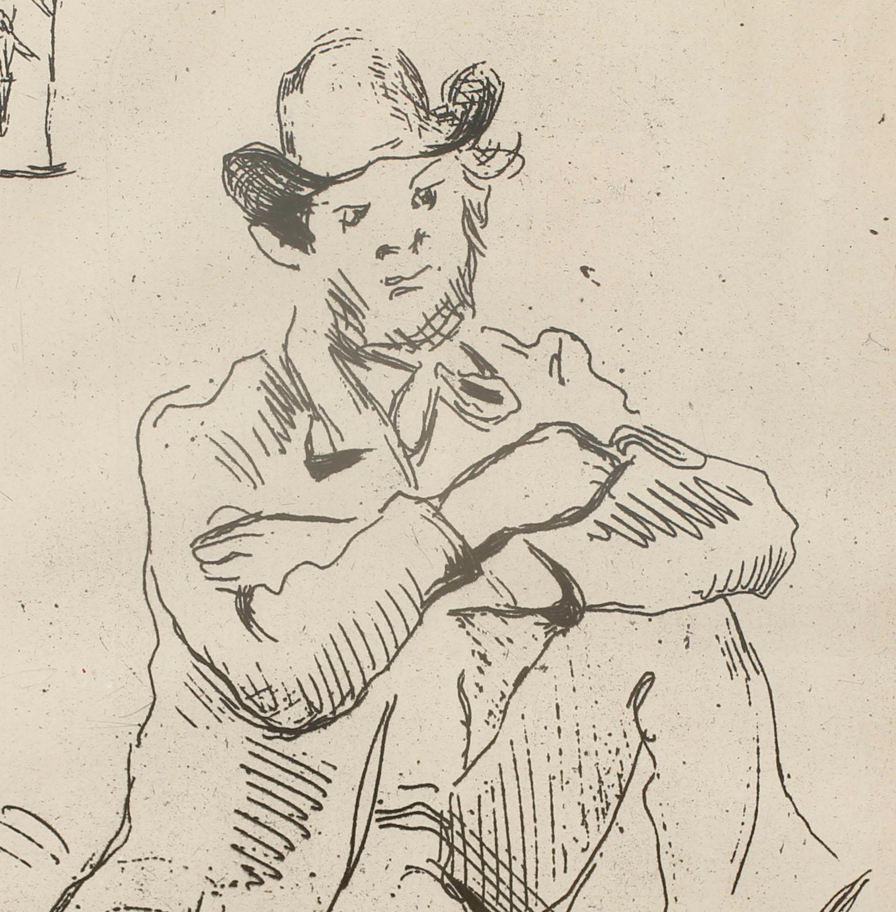 PAUL CÉZANNE, two etchings, not signed, posthumous prints.