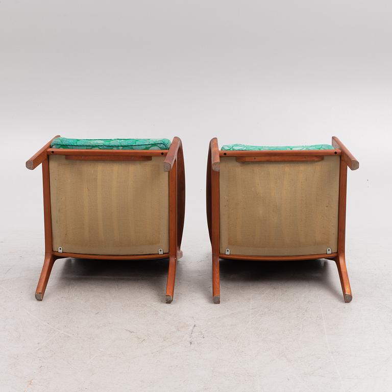 Ole Wanscher, a pair of "Senator" armchairs, France & Son, Denmark, 1960/70-tal.