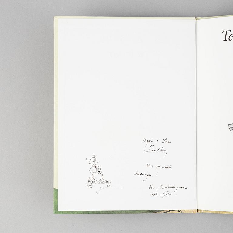 Ten children's books with dedications, including Astrid Lindgren. Provenance: the authors Inger and Lasse Sandberg.