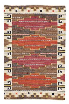 214. Märta Måås-Fjetterström, a carpet, "Bruna heden", flat weave, ca 204,5-205,5 x 130,5-132,5 cm, signed AB MMF.