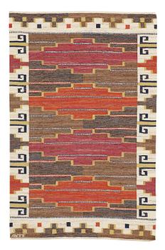 Märta Måås-Fjetterström, a carpet, "Bruna heden", flat weave, ca 204,5-205,5 x 130,5-132,5 cm, signed AB MMF.