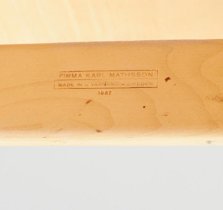 MATBORD, Bruno Mathsson, firma Karl Mathsson, Värnamo 1968.