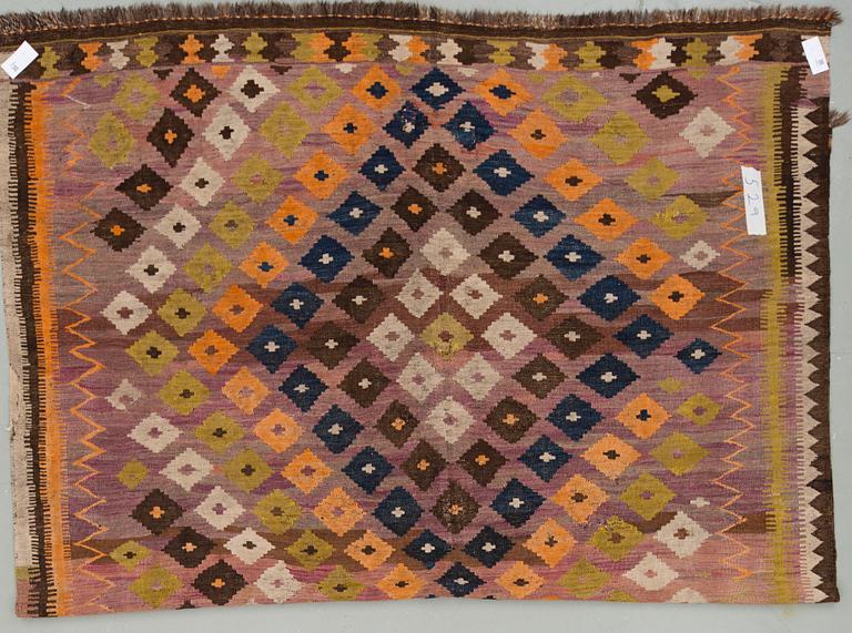KELIM, semiantik, Uzbekistan. Ca 287x220 cm.