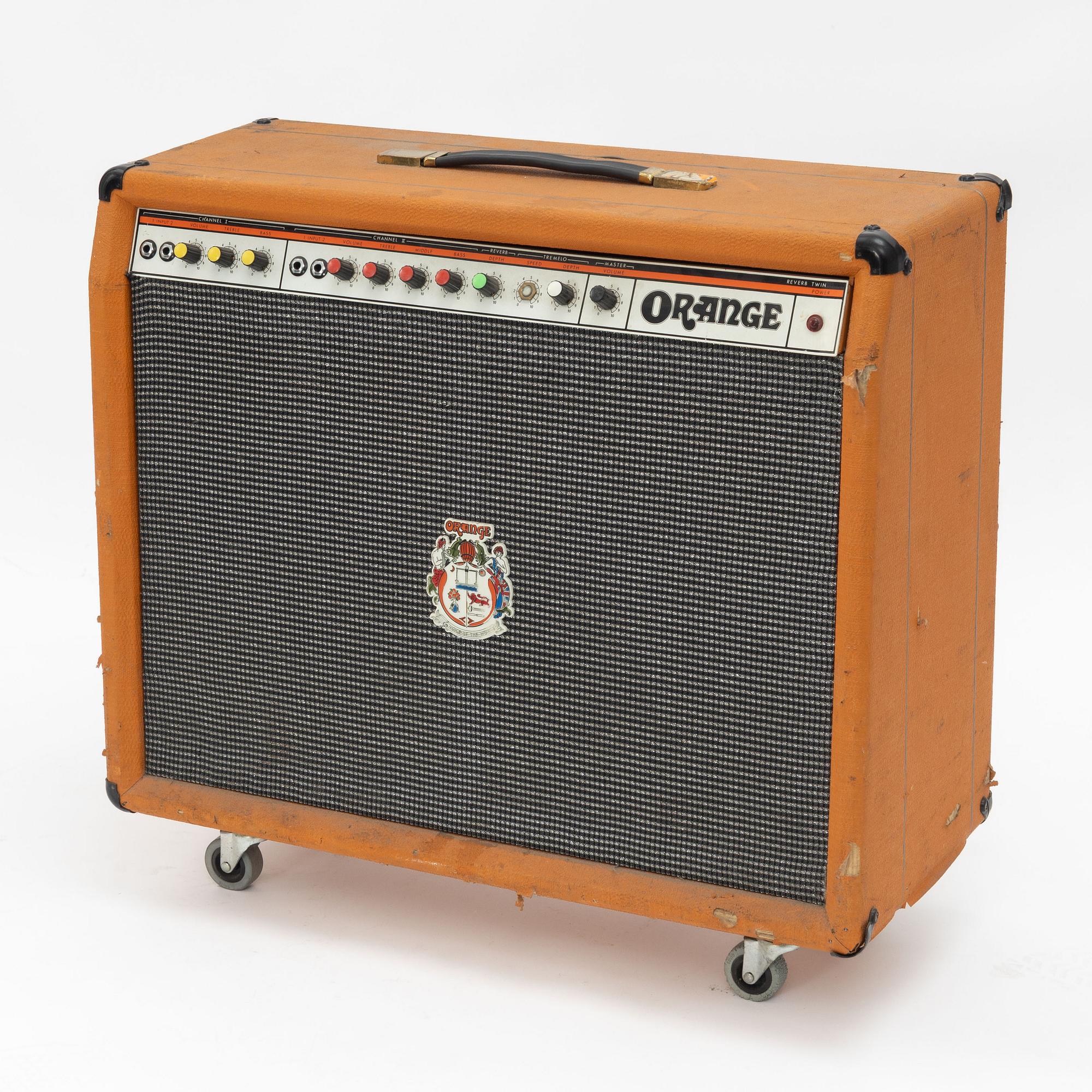 Orange, "Custom Reverb Twin",  gitarrförstärkare, modell 125, England, 1970-tal.