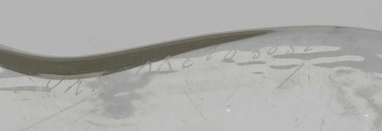 AN ALVAR AALTO GLASS VASE, signed Alvar Aalto, 3031.