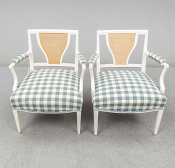 JOSEF FRANK, a pair of 969 armchairs for firma Svenskt Tenn.