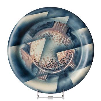 133. Ewald Dahlskog, a faience dish, Bobergs Fajansfabrik, Gävle, dated 15.8. 1930.