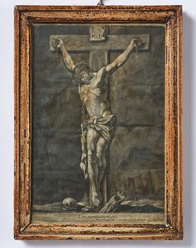 A Gustavian giltwood frame, late 18th century.