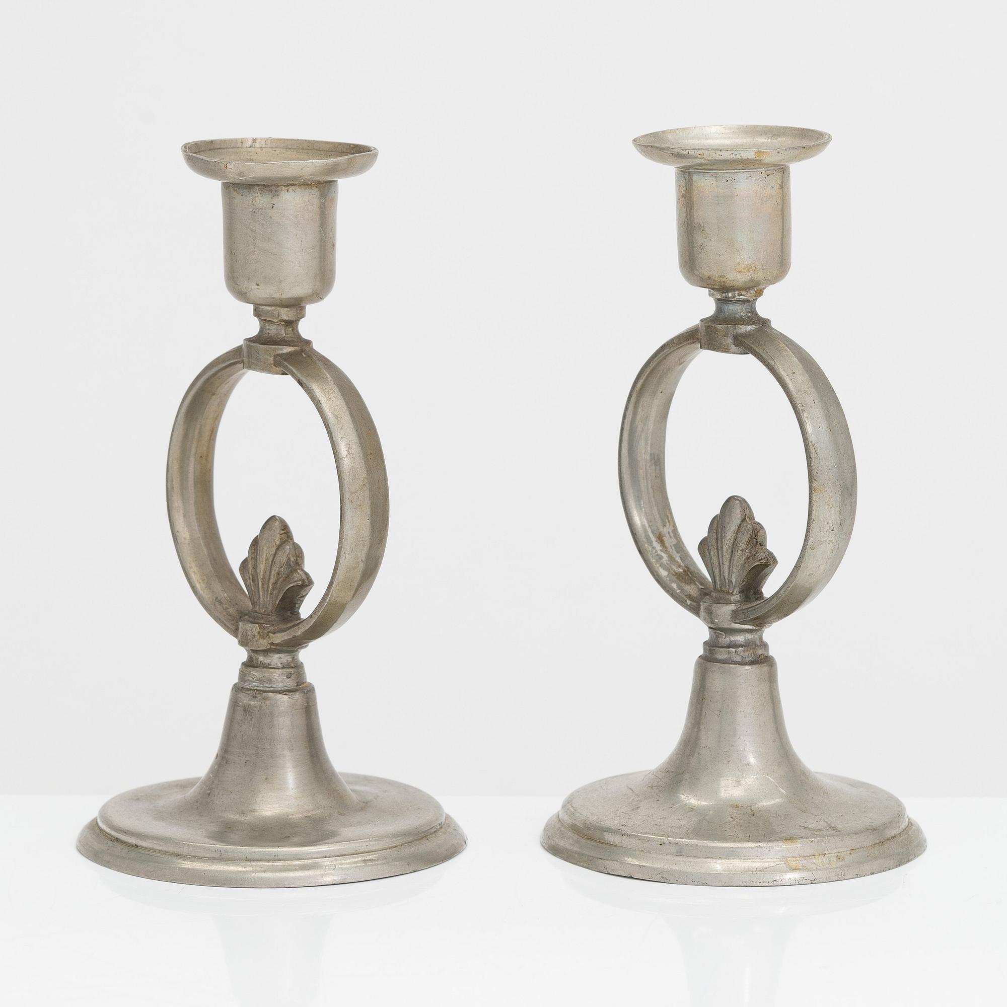 Paavo Tynell, A pair of 1920/30's '8023' candlesticks for Taito.