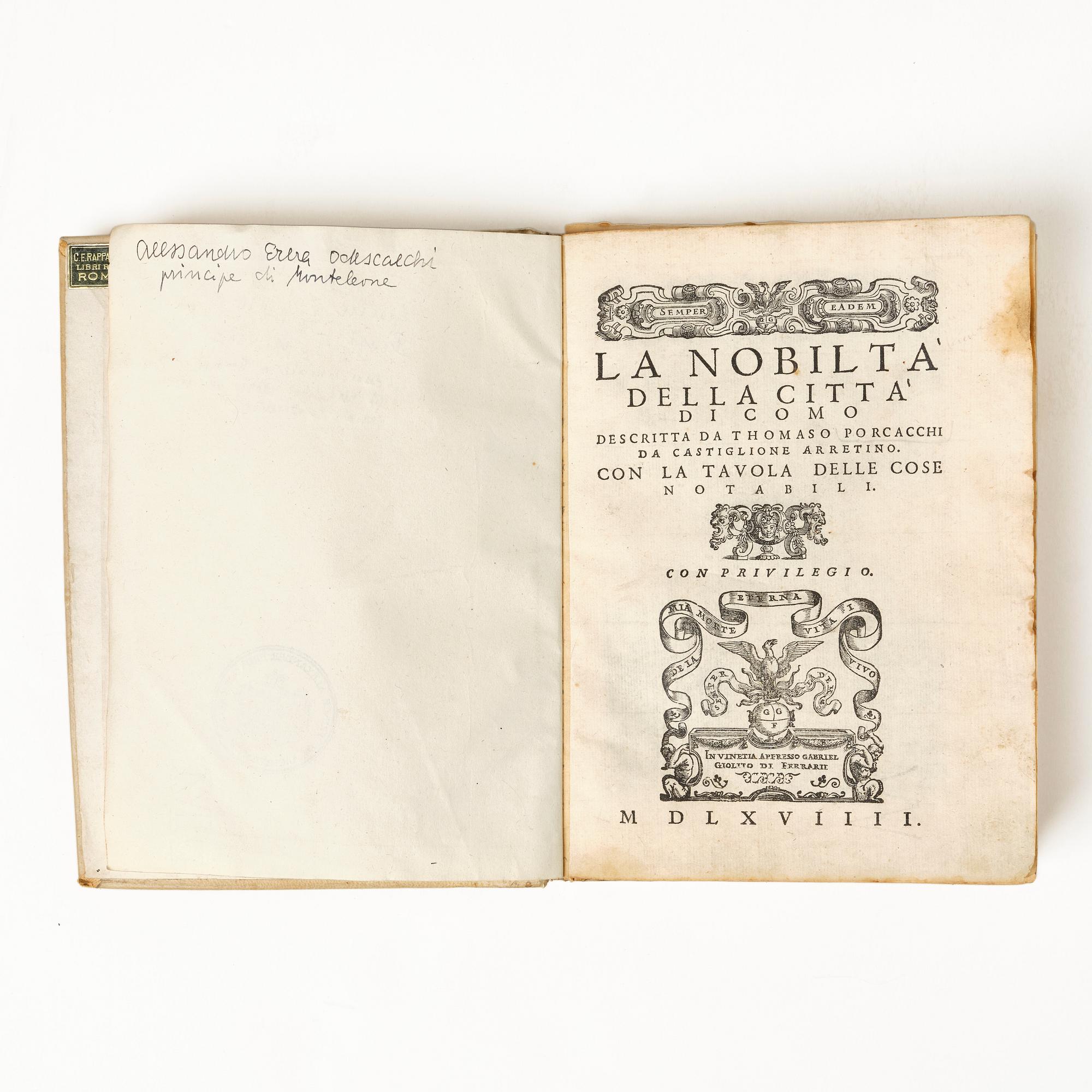 The nobility of Como, 1569.