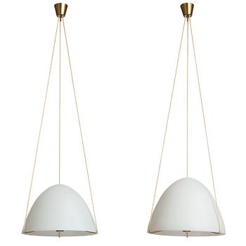 387. Bertil Brisborg, two ceiling lamps for Nordiska Kompaniet 1940's-50's.