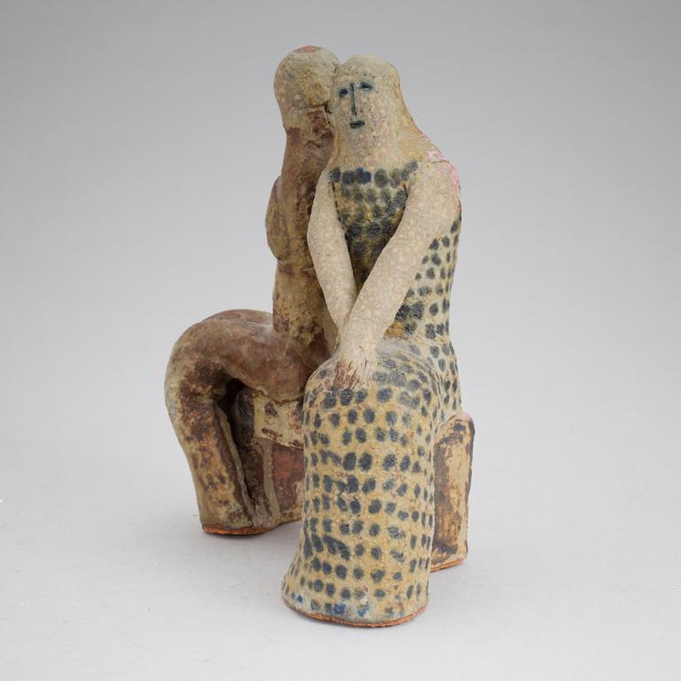 A stoneware sculpture designed by Lisa Larson for Gustavsberg, with unclear date.