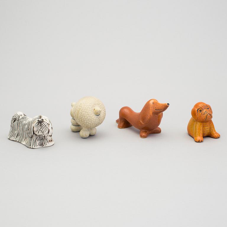 A set 13 stoneware sculptures by Lisa Larson, Gustavsberg.