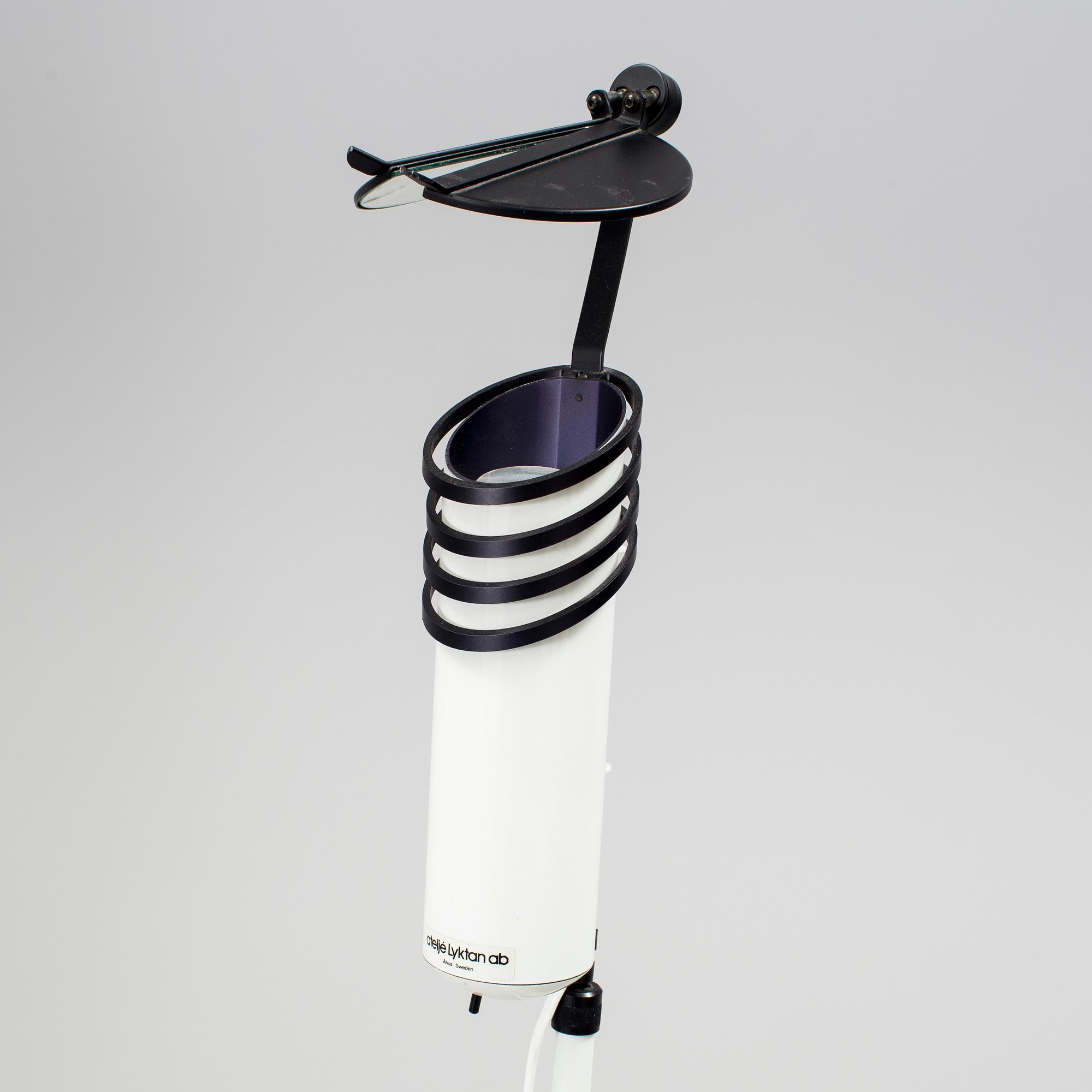 A floor lamp, "Skarabé" Ateljé Lyktan, Sweden. 20 th century.