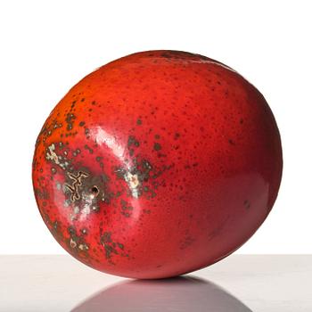 Hans Hedberg, a faience sculpture of an apple, Biot, France.