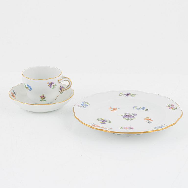 A 27-piece porcelain Mocca set, Meissen, Germany.