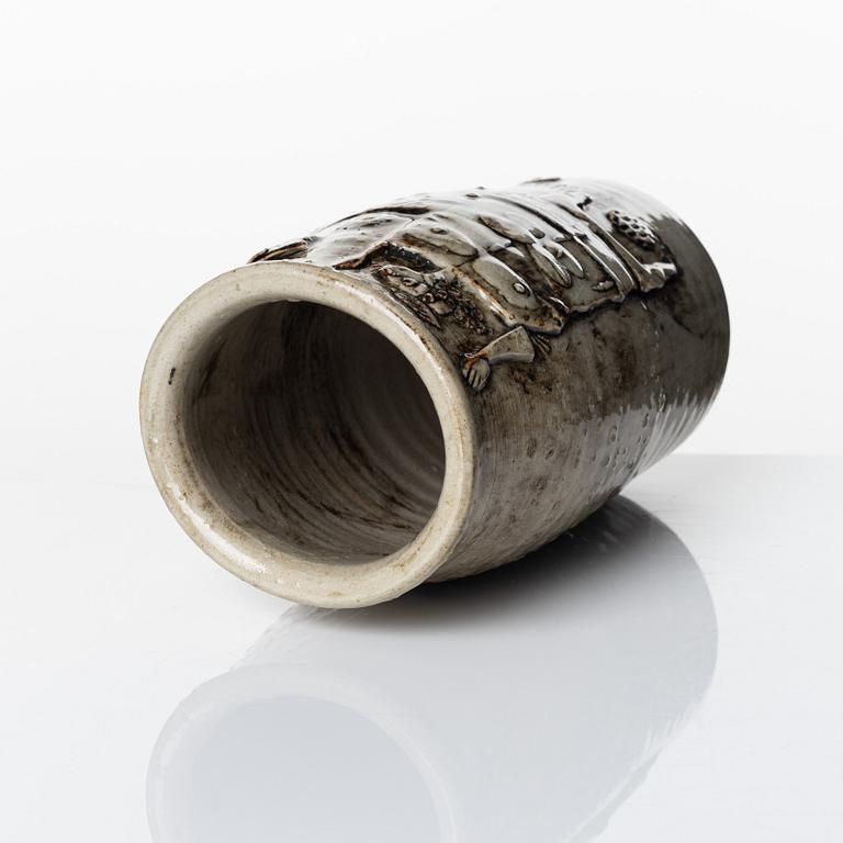 Stig Lindberg, a stoneware vase, Gustavsberg studio, Sweden 1960.