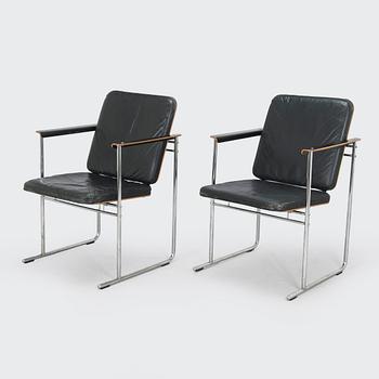 Yrjö Kukkapuro, nojatuolipari, "Skaala 474", Avarte, 1980-luku.