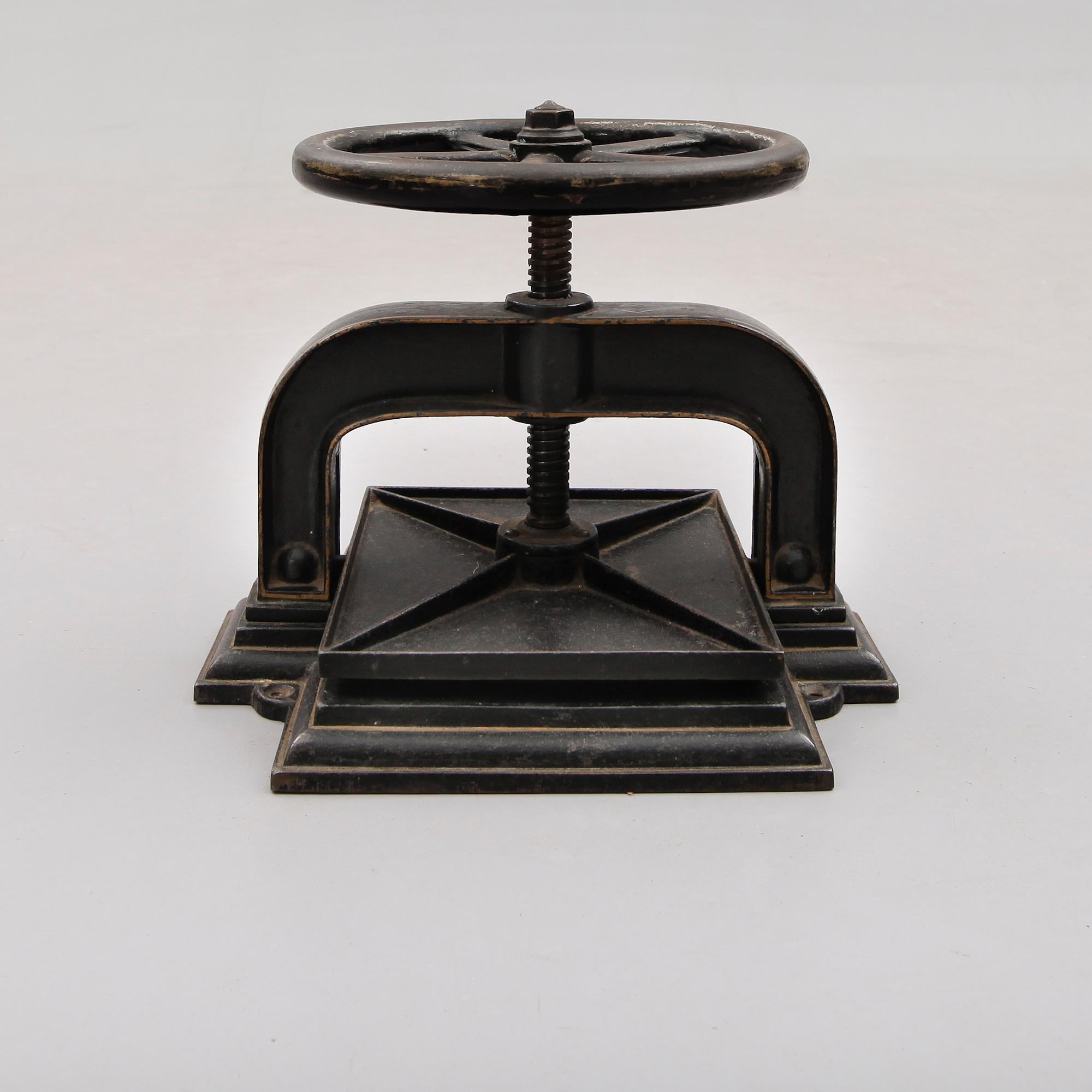 VÄXTPRESS, gjutjärn, 1800-/1900-tal.