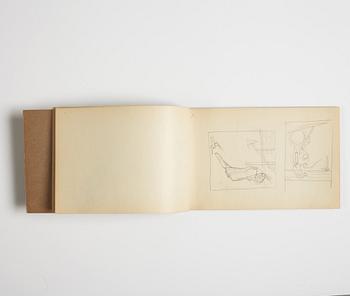 GÖSTA ADRIAN-NILSSON, sketchpad, 1920/30's, by the artist's own hand inscribed GAN with blue colour pencil on the cover.