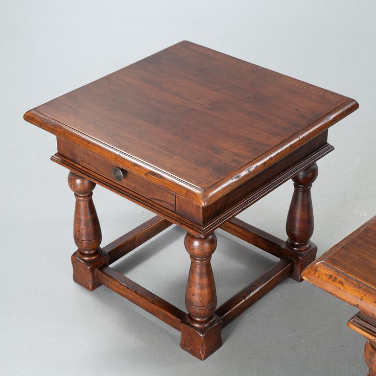 A coffee table and two side tables from Italy, second half of the 20th century.