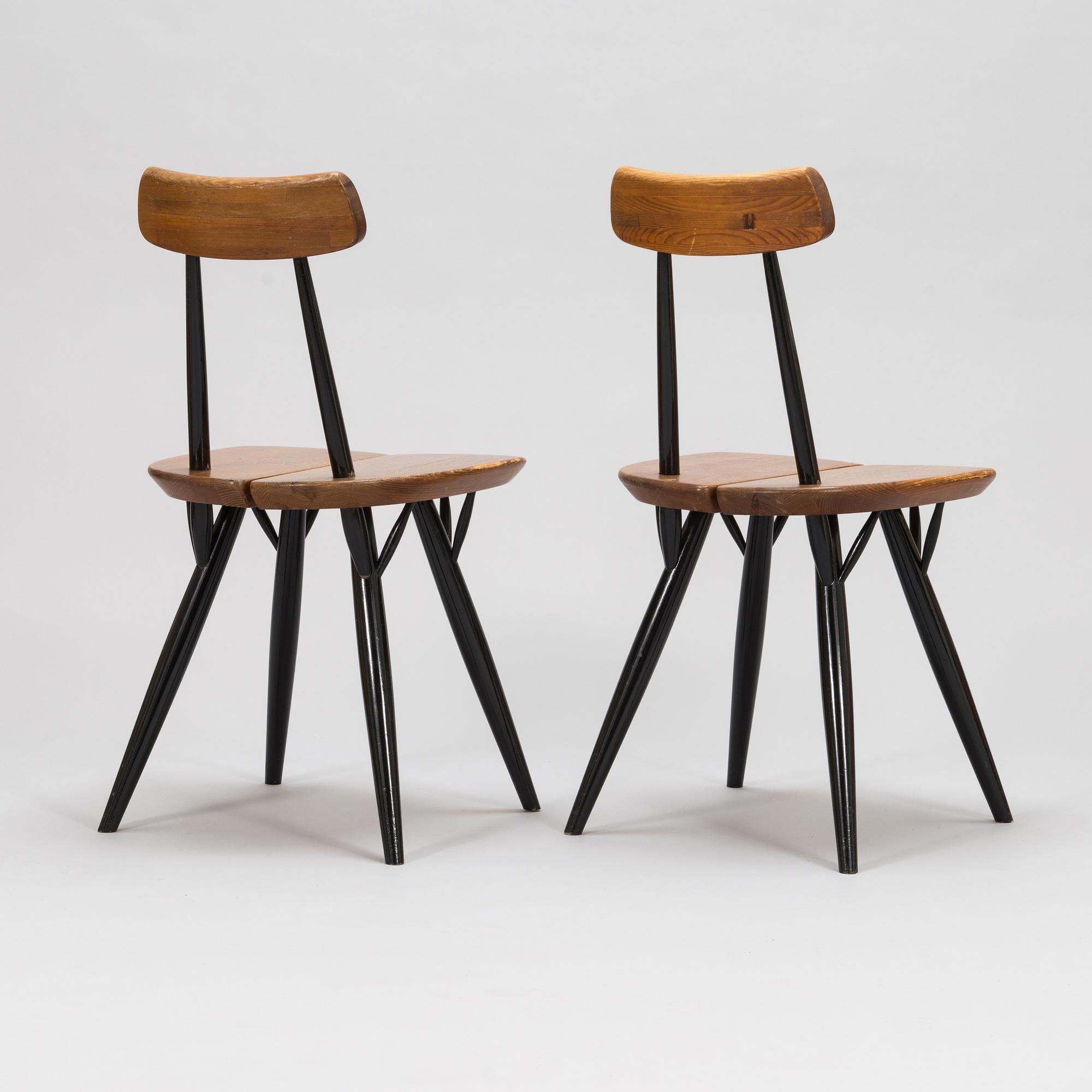 Ilmari Tapiovaara,  A set of six 1960's 'Pirkka' chairs, for Laukaan Puu.