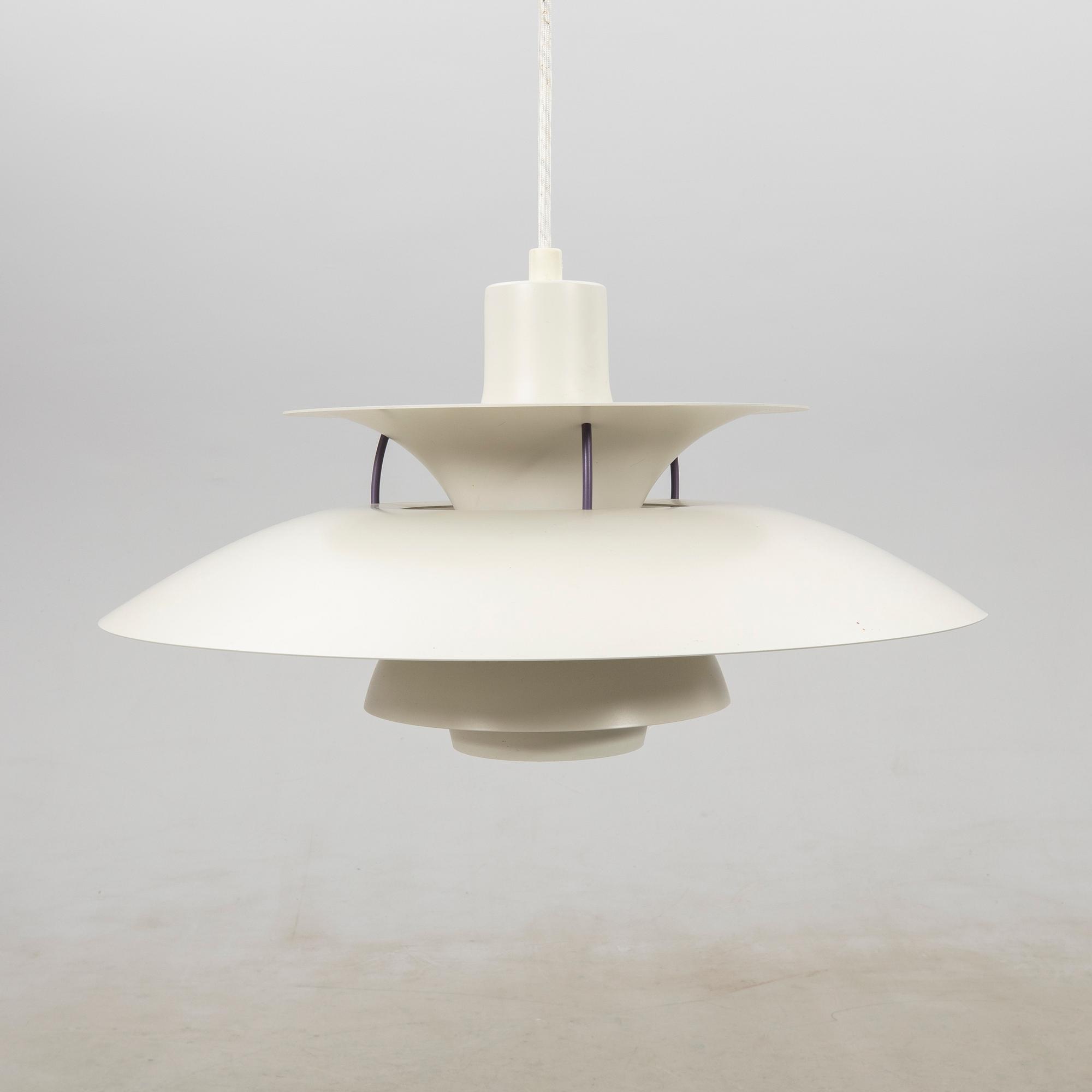 Poul Henningsen, ceiling lamp "PH5" for Louis Poulsen Denmark, late 20th century.